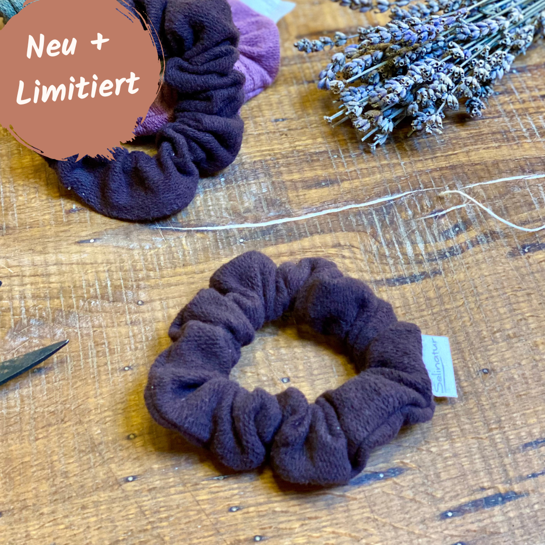 Schoko Zopfgummi 100% Baumwolle